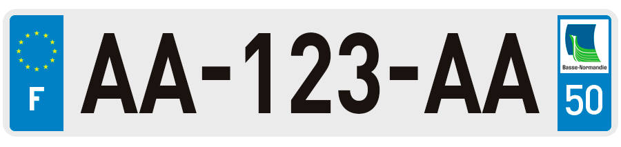 Plaque Immatriculation Manche