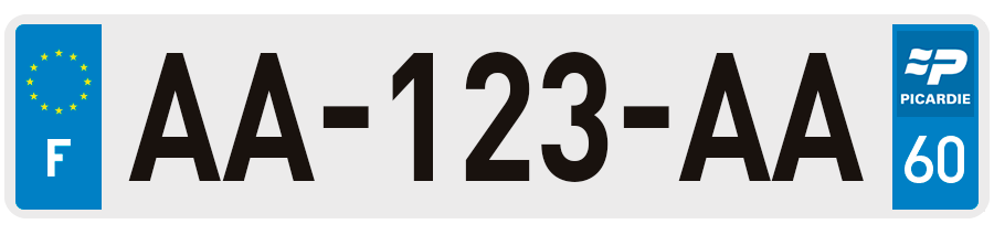 Plaque Immatriculation Oise