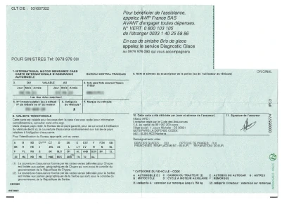 Illustration assurance du véhicule