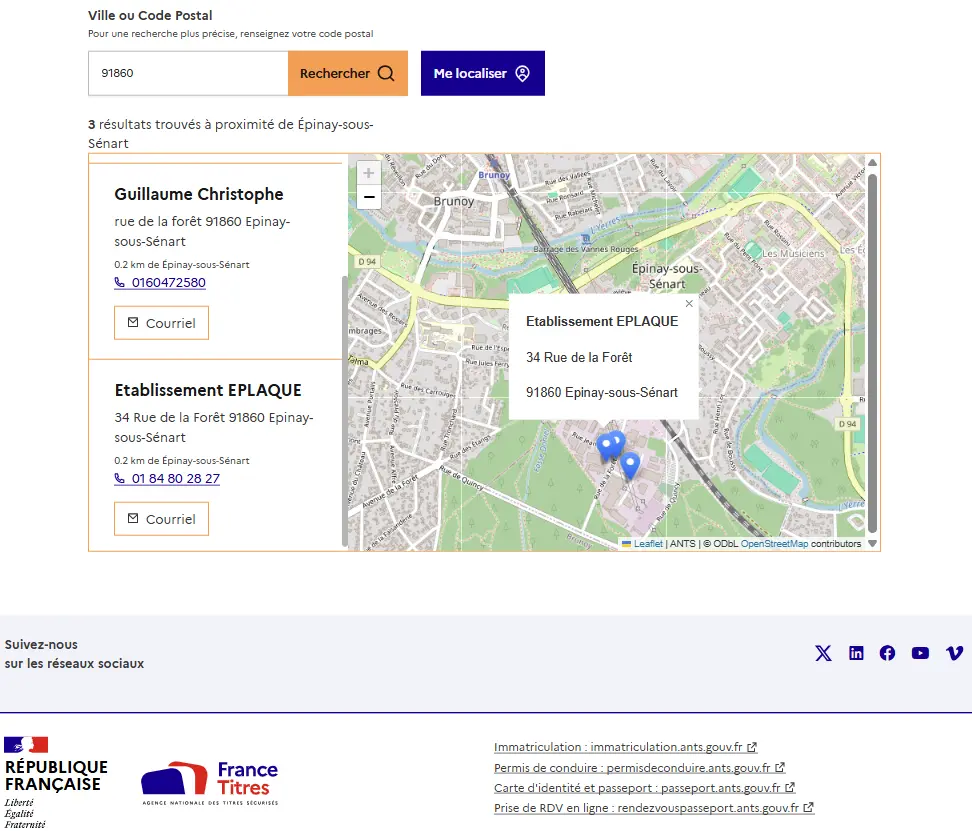 Habilitation ANTS Eplaque n°18621