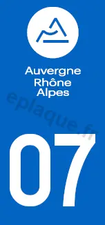 Logo plaque Auvergne-Rhône-Alpes 07