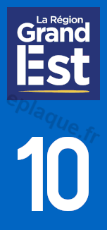Logo plaque Grand Est 10