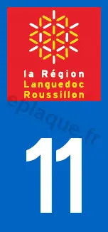 Logo plaque Languedoc-Roussillon 11
