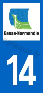 Logo plaque Basse-Normandie 14