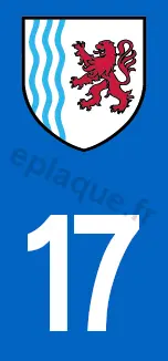 Logo plaque Nouvelle-Aquitaine 17