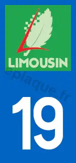Logo plaque Limousin 19