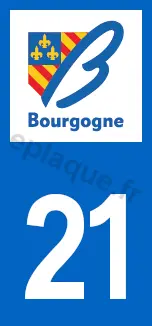 Logo plaque Bourgogne 21