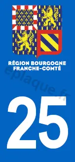 Logo plaque Bourgogne-Franche-Comté 25
