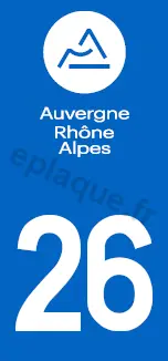 Logo plaque Auvergne-Rhône-Alpes 26