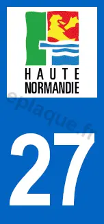 Logo plaque Haute-Normandie 27