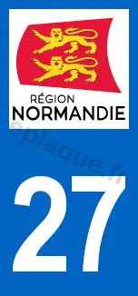 Logo plaque Normandie 27