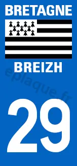 Logo plaque Bretagne 29