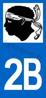 Logo plaque Corse 2B