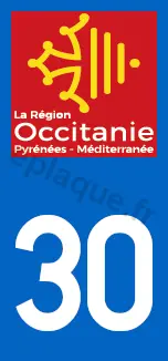 Logo plaque Occitanie 30