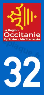 Logo plaque Occitanie 32