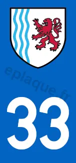 Logo plaque Nouvelle-Aquitaine 33