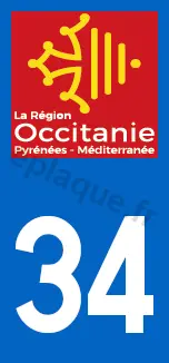 Logo plaque Occitanie 34
