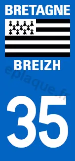 Logo plaque Bretagne 35