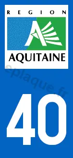 Logo plaque Aquitaine 40