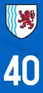 Logo plaque Nouvelle-Aquitaine 40