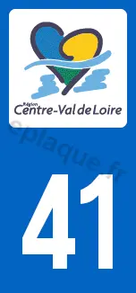 Logo plaque Centre-Val de Loire 41