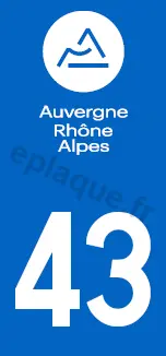 Logo plaque Auvergne-Rhône-Alpes 43