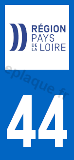 Logo plaque Pays de la Loire 44