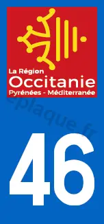 Logo plaque Occitanie 46