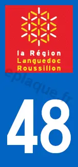Logo plaque Languedoc-Roussillon 48