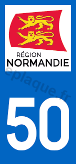 Logo plaque Normandie 50