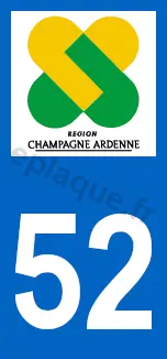Logo plaque Champagne-Ardenne 52