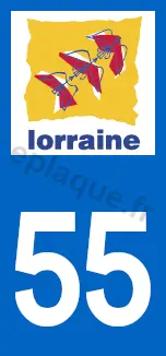 Logo plaque Lorraine 55