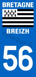 Logo plaque Bretagne 56