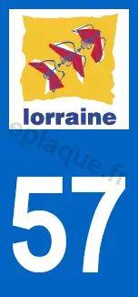 Logo plaque Lorraine 57