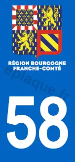 Logo plaque Bourgogne-Franche-Comté 58