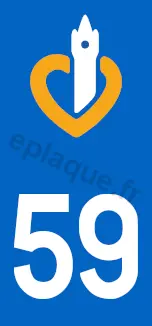 Logo plaque Nord-Pas-de-Calais 59