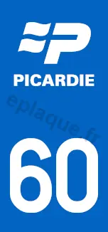 Logo plaque Picardie 60