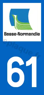 Logo plaque Basse-Normandie 61