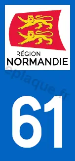 Logo plaque Normandie 61