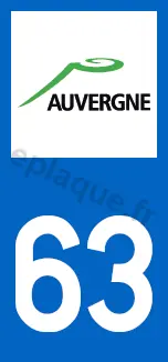 Logo plaque Auvergne 63