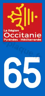 Logo plaque Occitanie 65