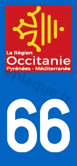 Logo plaque Occitanie 66