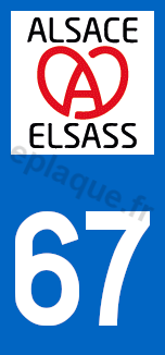 Logo plaque variante Grand Est 67