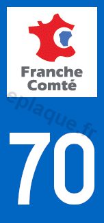 Logo plaque Franche Comté 70