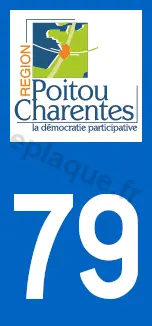 Logo plaque Poitou-Charentes 79