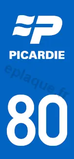 Logo plaque Picardie 80