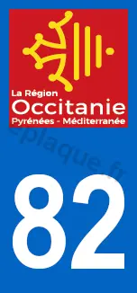 Logo plaque Occitanie 82