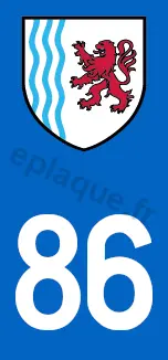 Logo plaque Nouvelle-Aquitaine 86