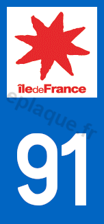 Logo plaque Île-de-France 91