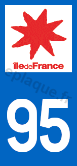 Logo plaque Île-de-France 95